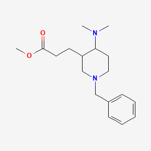 molecular formula C18H28N2O2 B3214076 Methyl 3-(1-benzyl-4-(dimethylamino)piperidin-3-yl)propanoate CAS No. 1134331-49-9