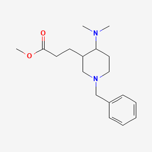 Methyl 3-(1-benzyl-4-(dimethylamino)piperidin-3-yl)propanoate