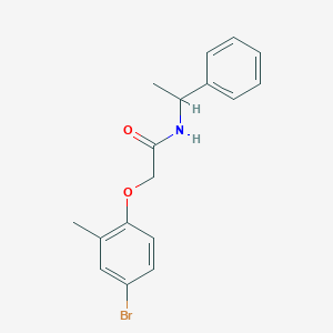 2-(4-bromo-2-methylphenoxy)-N-(1-phenylethyl)acetamide