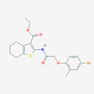 Ethyl 2-{[(4-bromo-2-methylphenoxy)acetyl]amino}-4,5,6,7-tetrahydro-1-benzothiophene-3-carboxylate