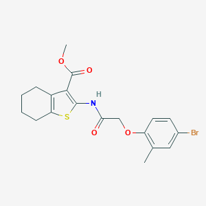 Methyl 2-{[(4-bromo-2-methylphenoxy)acetyl]amino}-4,5,6,7-tetrahydro-1-benzothiophene-3-carboxylate