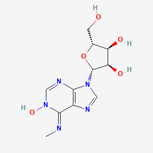 molecular formula C11H15N5O5 B3214148 Adenosine, N-methyl-, 1-oxide CAS No. 113509-54-9