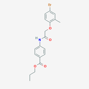 Propyl 4-{[(4-bromo-2-methylphenoxy)acetyl]amino}benzoate