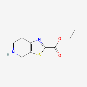 molecular formula C9H12N2O2S B3214160 Ethyl 4,5,6,7-tetrahydrothiazolo[5,4-C]pyridine-2-carboxylate CAS No. 1135122-10-9