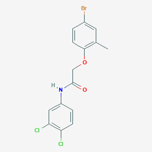 molecular formula C15H12BrCl2NO2 B321418 2-(4-bromo-2-methylphenoxy)-N-(3,4-dichlorophenyl)acetamide 