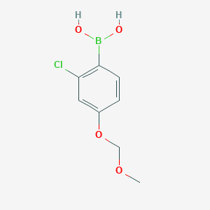 molecular formula C8H10BClO4 B3214196 2-Chloro-4-(methoxymethoxy)phenylboronic acid CAS No. 1135992-31-2