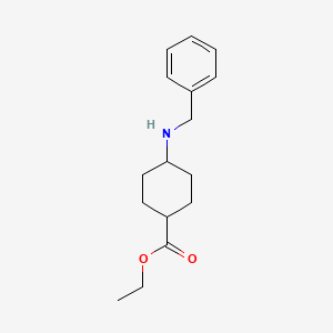 molecular formula C16H23NO2 B3214221 Ethyl 4-(benzylamino)cyclohexanecarboxylate CAS No. 113699-33-5