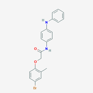 molecular formula C21H19BrN2O2 B321424 N-(4-anilinophenyl)-2-(4-bromo-2-methylphenoxy)acetamide 