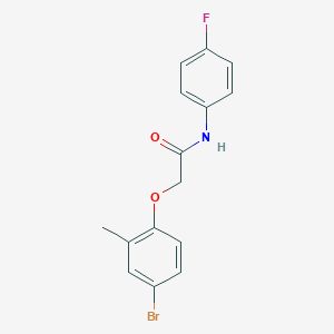 2-(4-bromo-2-methylphenoxy)-N-(4-fluorophenyl)acetamide