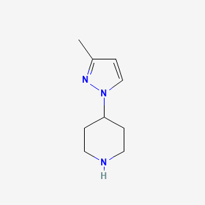 molecular formula C9H15N3 B3214261 4-(3-Methyl-1h-pyrazol-1-yl)piperidine CAS No. 1138819-53-0
