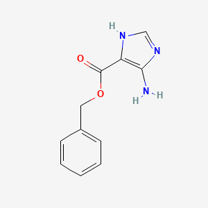 molecular formula C11H11N3O2 B3214276 Benzyl 5-amino-1H-imidazole-4-carboxylate CAS No. 113942-59-9