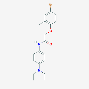 2-(4-bromo-2-methylphenoxy)-N-[4-(diethylamino)phenyl]acetamide