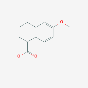 molecular formula C13H16O3 B3214287 Methyl 6-methoxy-1,2,3,4-tetrahydronaphthalene-1-carboxylate CAS No. 113967-27-4