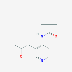 N-(3-(2-Oxopropyl)pyridin-4-yl)pivalamide
