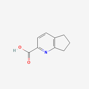 molecular formula C9H9NO2 B3214306 6,7-dihydro-5H-cyclopenta[b]pyridine-2-carboxylic acid CAS No. 1140239-83-3