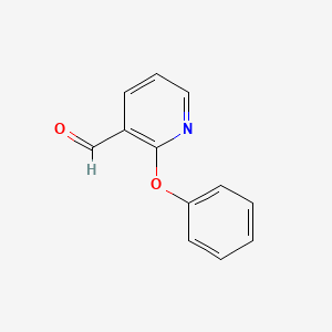 molecular formula C12H9NO2 B3214316 2-苯氧基烟醛 CAS No. 114077-93-9