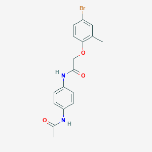 N-[4-(acetylamino)phenyl]-2-(4-bromo-2-methylphenoxy)acetamide