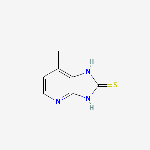 molecular formula C7H7N3S B3214328 7-methyl-1H-imidazo[4,5-b]pyridine-2-thiol CAS No. 114105-99-6