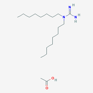 molecular formula C19H41N3O2 B3214348 Guanidine, N,N-dioctyl-, monoacetate CAS No. 114174-41-3