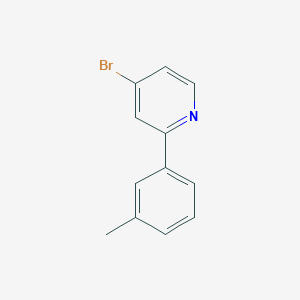 molecular formula C12H10BrN B3214363 4-Bromo-2-(3-tolyl)pyridine CAS No. 1142194-16-8