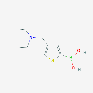 molecular formula C9H16BNO2S B3214394 (4-[(Diethylamino)methyl]thiophen-2-yl)boronic acid CAS No. 1142946-83-5