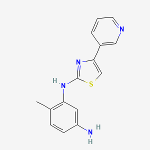 molecular formula C15H14N4S B3214405 6-methyl-N1-(4-(pyridin-3-yl)thiazol-2-yl)benzene-1,3-diamine CAS No. 1143459-92-0
