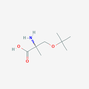 molecular formula C8H17NO3 B3214419 (2S)-2-Amino-2-methyl-3-[(2-methylpropan-2-yl)oxy]propanoic acid CAS No. 114396-73-5