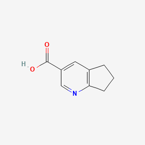 molecular formula C9H9NO2 B3214423 6,7-二氢-5H-环戊并[b]吡啶-3-羧酸 CAS No. 114402-11-8