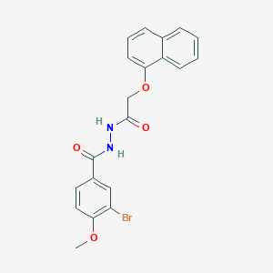 3-bromo-4-methoxy-N'-[(naphthalen-1-yloxy)acetyl]benzohydrazide