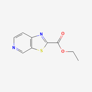 molecular formula C9H8N2O2S B3214483 噻唑并[5,4-c]吡啶-2-羧酸乙酯 CAS No. 114498-58-7