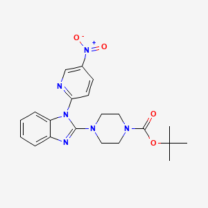 4-[1-(5-Nitro-pyridin-2-yl)-1H-benzoimidazol-2-yl]-piperazine-1-carboxylic acid tert-butyl ester