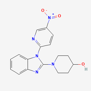 1-[1-(5-Nitro-pyridin-2-yl)-1H-benzoimidazol-2-yl]-piperidin-4-ol