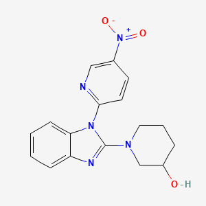 1-[1-(5-Nitro-pyridin-2-yl)-1H-benzoimidazol-2-yl]-piperidin-3-ol