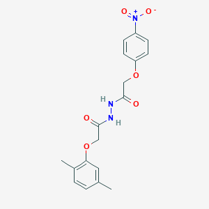 2-(2,5-dimethylphenoxy)-N'-[(4-nitrophenoxy)acetyl]acetohydrazide