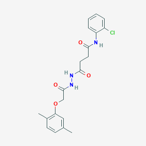 N-(2-chlorophenyl)-4-{2-[(2,5-dimethylphenoxy)acetyl]hydrazino}-4-oxobutanamide