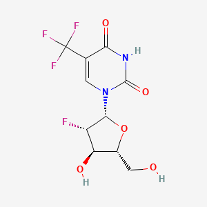 1-((2R,3S,4R,5R)-3-Fluoro-4-hydroxy-5-(hydroxymethyl)tetrahydrofuran-2-yl)-5-(trifluoromethyl)pyrimidine-2,4(1H,3H)-dione