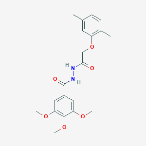 N'-[(2,5-dimethylphenoxy)acetyl]-3,4,5-trimethoxybenzohydrazide