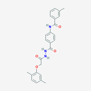 N-[4-({2-[(2,5-dimethylphenoxy)acetyl]hydrazino}carbonyl)phenyl]-3-methylbenzamide