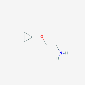 molecular formula C5H11NO B3214612 2-Cyclopropoxyethan-1-amine CAS No. 1147181-21-2