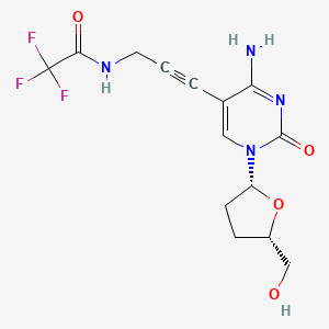 molecular formula C14H15F3N4O4 B3214621 5-TFA-ap-ddC CAS No. 114748-58-2