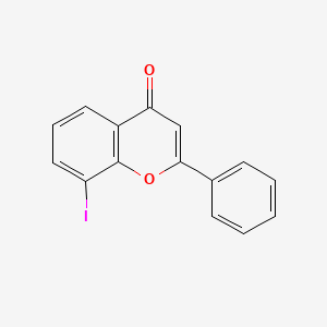 molecular formula C15H9IO2 B3214632 8-iodo-2-phenyl-4H-1-Benzopyran-4-one CAS No. 1148-23-8