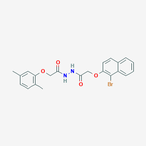 2-[(1-bromo-2-naphthyl)oxy]-N'-[(2,5-dimethylphenoxy)acetyl]acetohydrazide