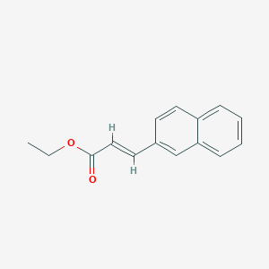 molecular formula C15H14O2 B3214648 2-Naphthaleneacrylic acid ethyl ester CAS No. 114833-06-6