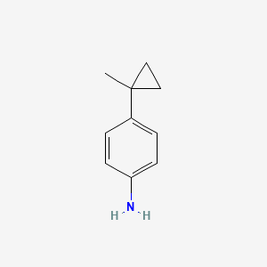 molecular formula C10H13N B3214649 4-(1-Methylcyclopropyl)aniline CAS No. 114833-72-6