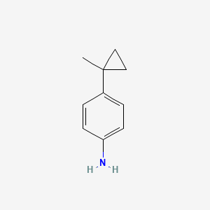 molecular formula C10H13N B3214649 4-(1-甲基环丙基)苯胺 CAS No. 114833-72-6