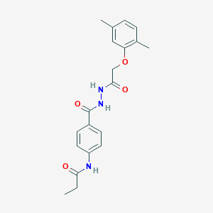 N-[4-({2-[(2,5-dimethylphenoxy)acetyl]hydrazino}carbonyl)phenyl]propanamide