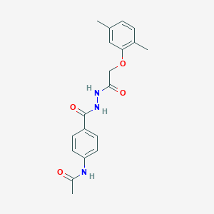 N-[4-({2-[(2,5-dimethylphenoxy)acetyl]hydrazino}carbonyl)phenyl]acetamide