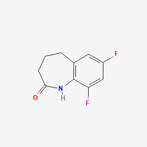 molecular formula C10H9F2NO B3214688 2H-1-Benzazepin-2-one, 7,9-difluoro-1,3,4,5-tetrahydro- CAS No. 1151397-83-9