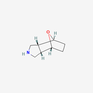 molecular formula C8H13NO B3214709 (3As,4R,7S,7aR)-2,3,3a,4,5,6,7,7a-octahydro-1H-4,7-epoxyisoindole CAS No. 1152111-94-8