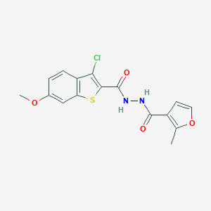 3-chloro-6-methoxy-N'-(2-methyl-3-furoyl)-1-benzothiophene-2-carbohydrazide